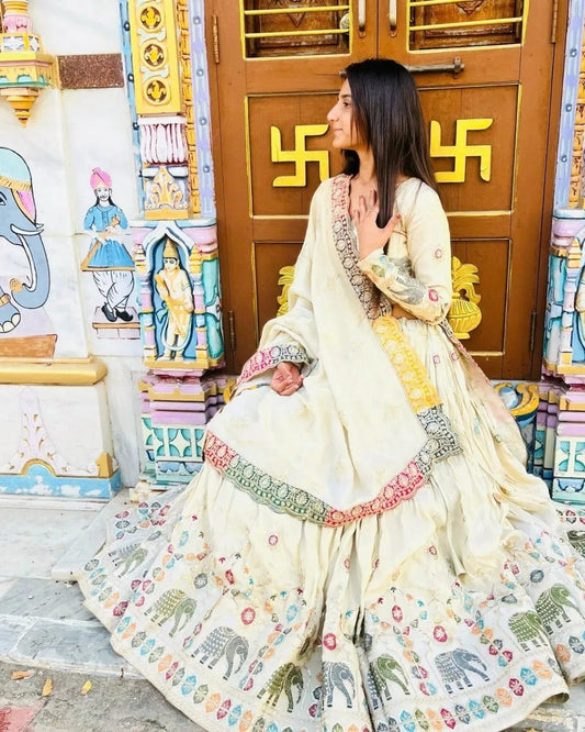 New Lounching Digital Print Muslin Cotton Lehenga Choli 💫. VC SERIES:- 287 Lehenga(Semi-stitched) Lehenga Fabric : Muslin Cotton