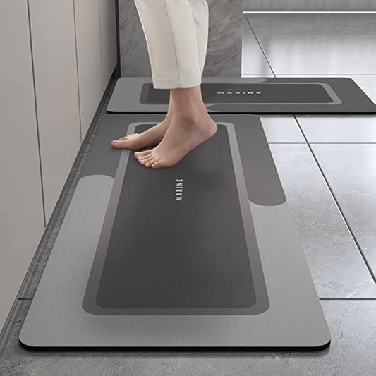 Claiez 2 Pcs Kitchen Mats, Waterproof Memory Foam Kitchen Rugs, Standing Desk Mat Floor Mats, Comfort Runner Rug Carpets for Kitchen Floor, Sink - (120 * 40 cm, 40 * 60 cm, Multicolor)