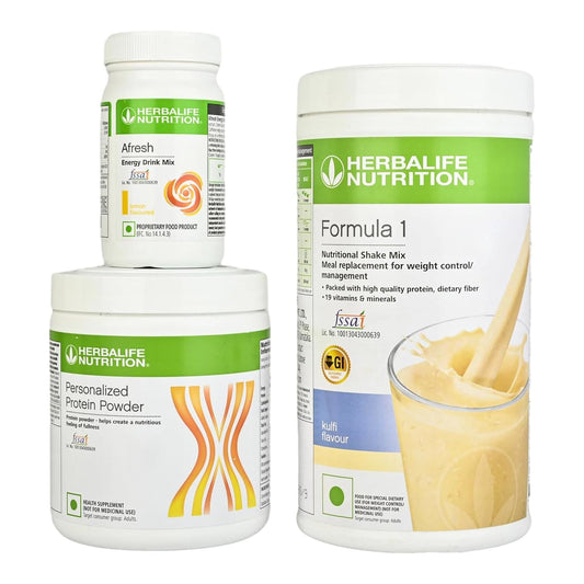 Herbalife Nutrition Formula 1 Kulfi with Personalized Protein Powder and Afresh Lemon (200 g)