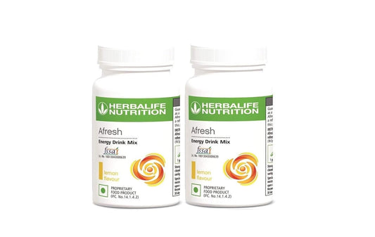 Herbalife HN Nutrition Afresh Energy Drink (Lemon Flavour, 50 g) -Combo Pack of 2