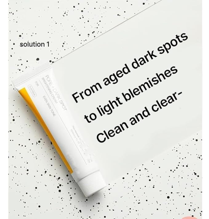 Pore Minimizing & Dark Spot Brightening Cream – Face Moisturizer for Even Skin Tone, Hyperpigmentation & Acne Marks, Lightweight Hydrating Facial Cream for Smooth Radiant Skin, 50ml