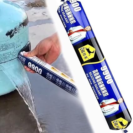 Waterproof Silicone Sealant 750g (Black) – Leakage Quick Repair Adhesive for Roof, Glass, Metal, Wood & Plastic | Weather-Resistant Neutral Cure Gap Filler for Water Tank & Outdoor Use
