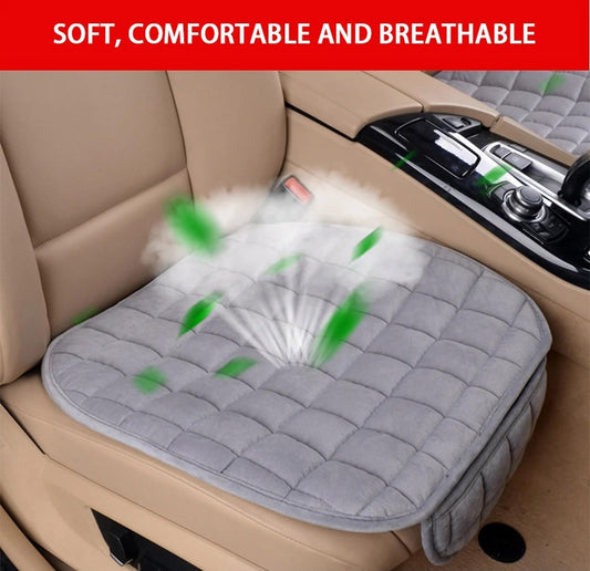 Premium Car Seat Cushion Pad – Thick Memory Foam Comfort Seat Cover, Breathable & Non-Slip, Universal Fit for Cars, SUVs, Trucks, Office Chairs – Gray