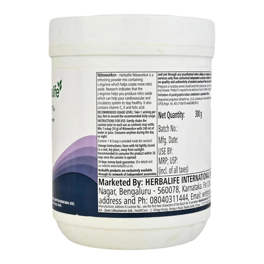 Herbalife Pack of Niteworks Ll-Argininie Powder - Lemon Flavour