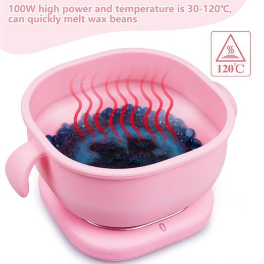 Silicone Wax Heater Portable and Electric Silicone Based Folding Waxing Hair Remover Heater Machine Warmer Machine for Waxing for Women Wax Boiler Pot Beans Warmer