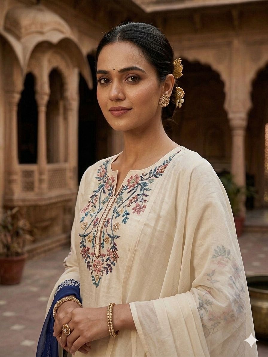 THIS SEASON WEAR OUR BEAUTIFUL EMBROIDERED TOP , PLAZZO WITH DUPATTA