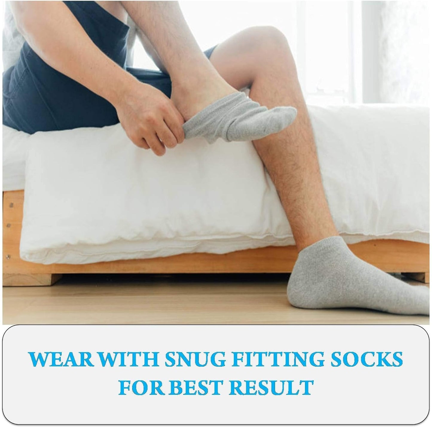Lify Medial Arch Support Sleeve with Cushion for Flat Feet - Plantar Orthopaedic Fasciitis Foot, Heel Spurs Care Insole Pad Orthotic, 1 Pair White