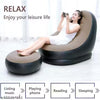 Inflatable Lounger Set, 2-in-1 Sofa Chair with Footstool, Portable Outdoor Recliner (MULTI COLOUR)
