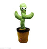 Dancing Cactus Talking Toy, Cactus Plush Rechargeable Toy, Wriggle & Singing Recording Repeat What You Say Funny Education Toys for Babies Children Playing, Home Decorate