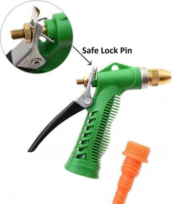 ZoomstoreA High Pressure Brass Hose Nozzle Adjustable Water Spray gun for car Motorbike Spray Gun
