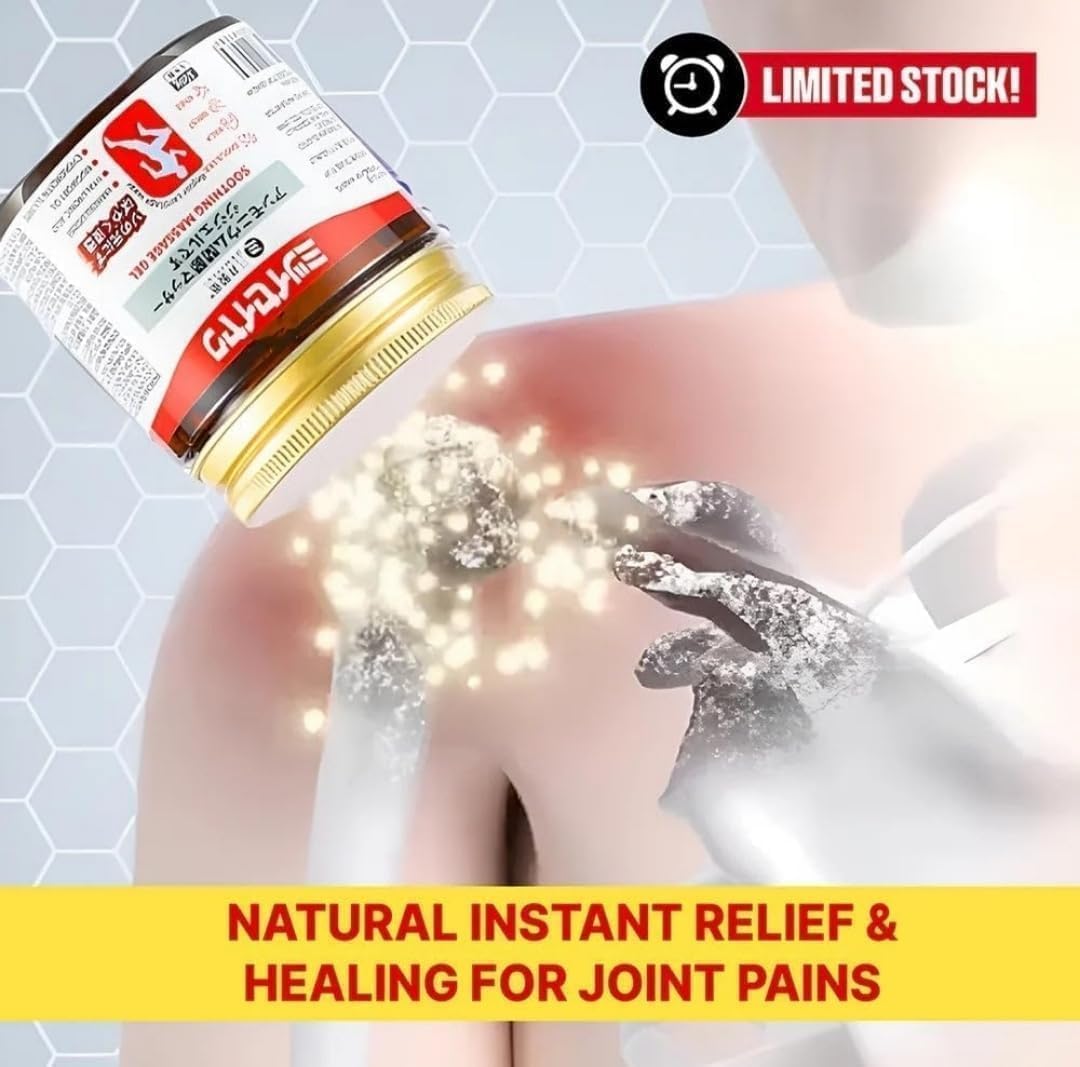 Japanese BAM Pain Relief Massage Gel, Active Formula, Fast Absorption, with Glucosamine, Menthol & Camphor, 100g(1 pcs)