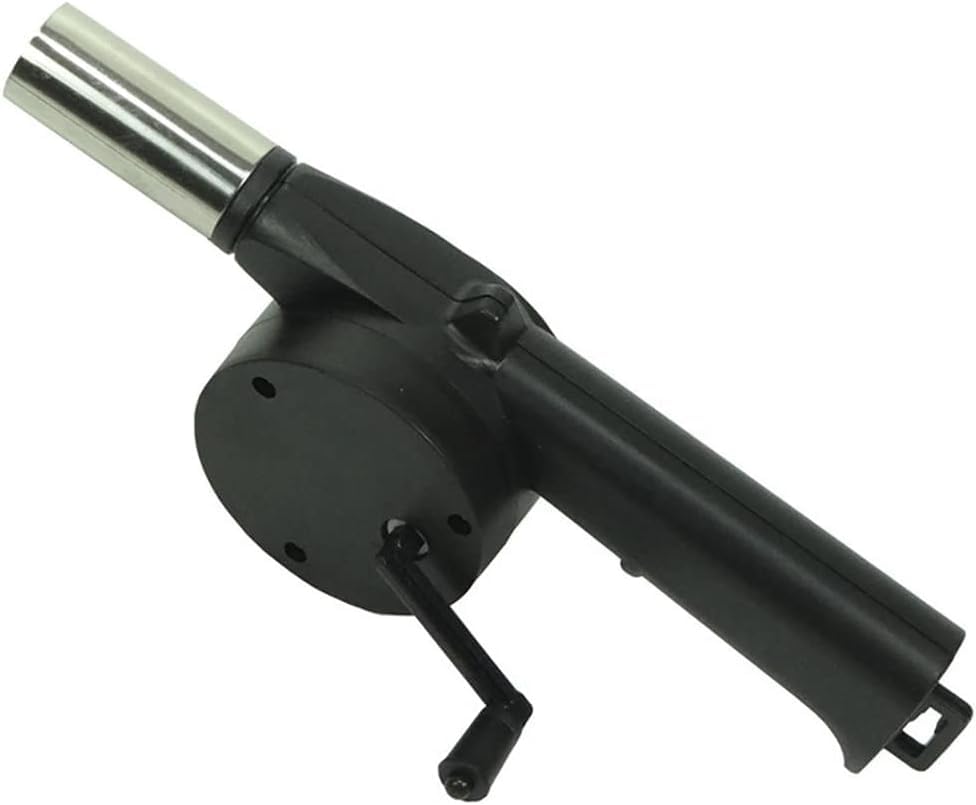 Homeybiz Manual Fan For Barbecue Hand Crank Blowers Mini Portable Manual Air Blower Camping Bbq Air Barbecue Tool Accessories, Mini Portable for BBQ Picnic Outdoor Camping