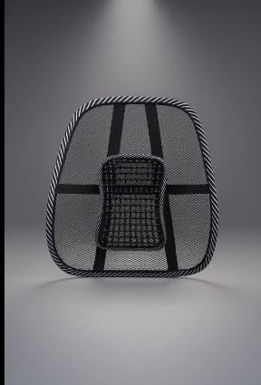 Car Back Rest with Lumbar Support Mesh Cushion Pad,Universal Back Lumbar Support for Chair Back Rest Cushions Ergonomic Seat Lumber Back Correction for Comfortable Seating Medical & Supports