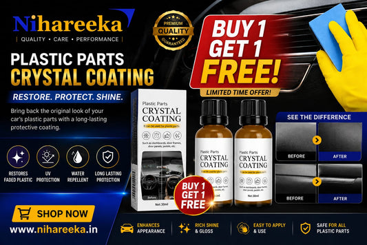 Buy one get one FREE FREE crystal coating liquid for plastic parts for car and bike 30 ml