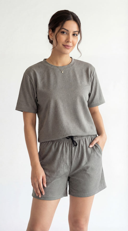 SHORTS NIGHT DRESS Dark Grey