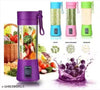 Portable 6-Blade Juicer Blender with Built-In Jar, Juice Mixer Bottle, Fruit Juice Machine, USB Rechargeable Personal Size Juicer Grinder for Juices, Kitchen Appliance for Protein & Milk Shakes (MultiColor)