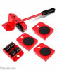 Divviks Furniture Lifter Mover Tool Set Heavy Duty Furniture Lifter With 4 Sliders For Easy And Safe Moving 360 Degreee Red Color