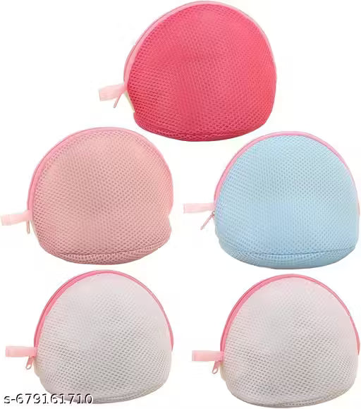 Double Layer Mesh Bra Underwear Washing Laundry Bag || Protective Mesh Net Zippered Washing Machine Wash Laundry Bag