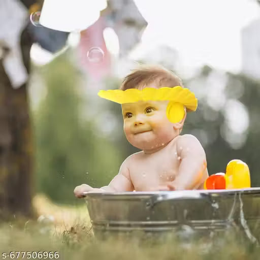 takshvfiBaby shower cap Hair Wash Cap For Children Baby Kids Safe Shampoo Shower Water Out of Their Bathing Protection For Eyes Face And Ear Bathing Baby bath Cap