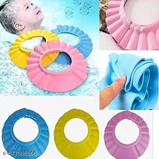 takshvfiBaby shower cap Hair Wash Cap For Children Baby Kids Safe Shampoo Shower Water Out of Their Bathing Protection For Eyes Face And Ear Bathing Baby bath Cap