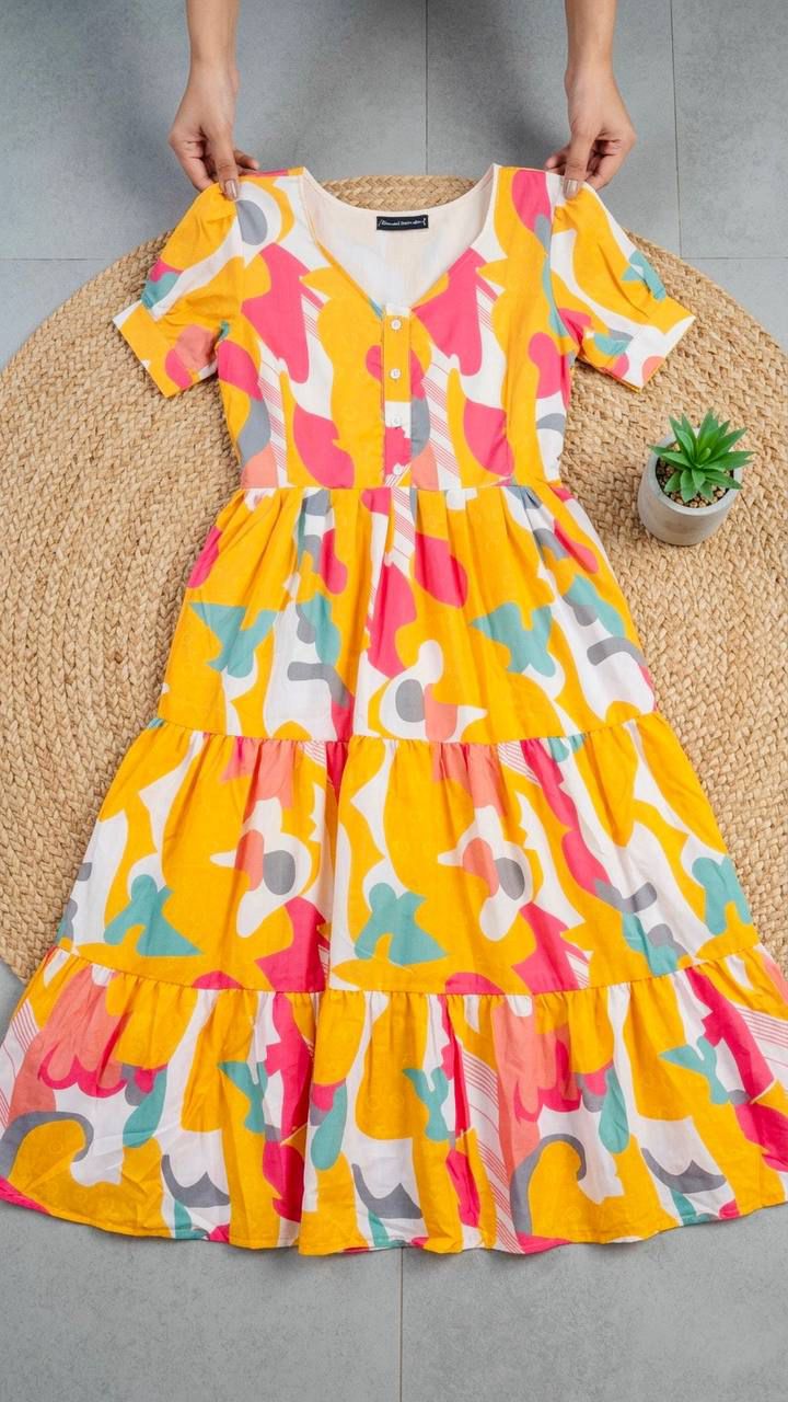 Ntroducing our latest  essential: the  Floral Dress. Crafted for comfort, this easy-breezy dress features a delightful  floral print. With a charming back knot detail and playful frill at the bottom, it’s perfect for sunny days