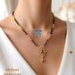 Premium Quality High Quality  Most  Viral and Trending  Fancy  Golden Ad Diamond Dokia/ Mangalsutra
