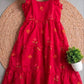 Celebrate this joy of dressing in the best way  Here presenting you a beautiful and comfortable maxi for the upcoming season with beautiful Flowers All Over  And Beautiful Neckline and Slevees Pattern