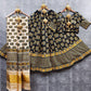 gaji modal lagdi patta duppata and ajrak choli   New arrivals   Maslin silk lehnga