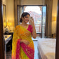 New launching booking fast Fabric - original thakur ji Georgette  Spray print Sequence work