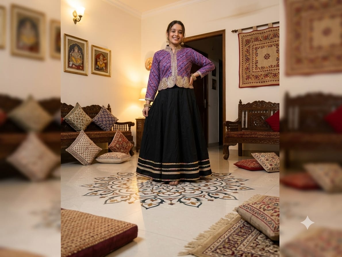 NAVARATRI COLLECTION  Lehenga (Stitched)