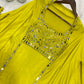 THIS WEDDING SEASON WEAR OUR BEAUTIFUL 3 PIECE WITH REAL MIRROR WITH  EMBROIDERED BLOUSE, SKIRT AND LONG SHRUGE