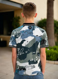 T-SHIRT  :-   TITLE:- Boys Polo T-Shirt with Ribbed Collar,Boys Short Sleeve Polo Neck T-Shirt,Boys Casual Polo T-Shirt,Boys Regular Fit Polo T-Shirt,Boys Printed Polo T-Shirt