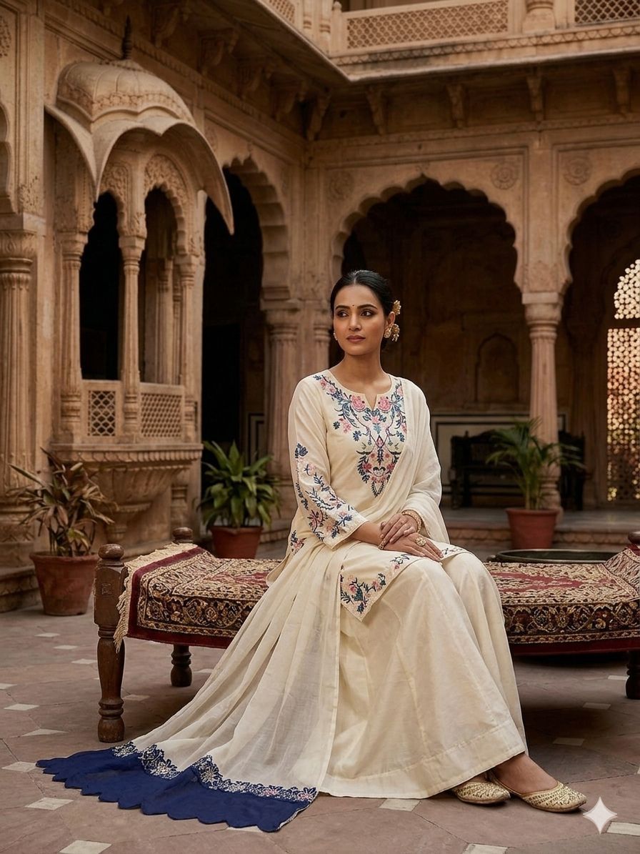 THIS SEASON WEAR OUR BEAUTIFUL EMBROIDERED TOP , PLAZZO WITH DUPATTA