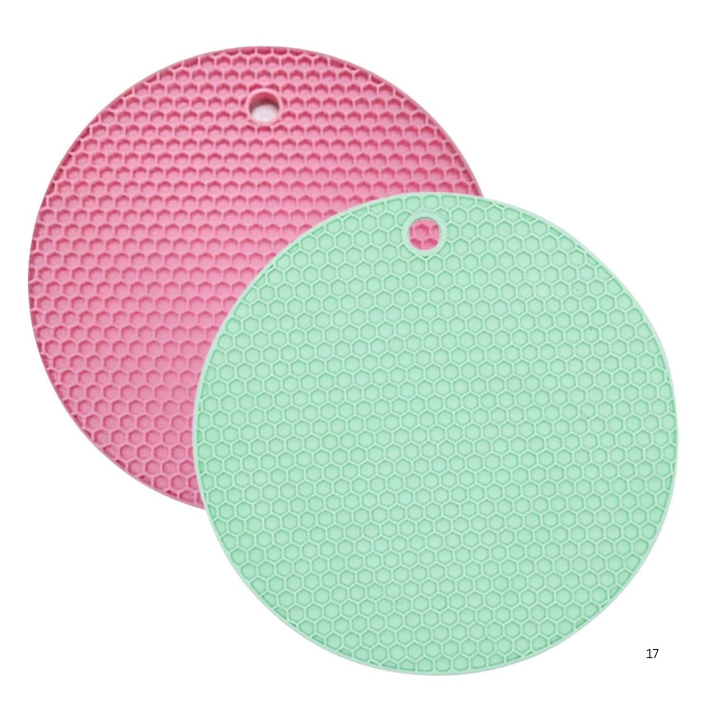 Oicia Silicone Trivet Mats Pack of 2 - Trivets for Hot Dishes, Multipurpose Food Grade Non-Slip Heat Resistant Countertops, Spoon Rest Hot Pads Pot Holders for Kitchen