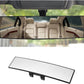 12 Inch Car Rear View Mirror – Anti-Glare Wide Angle Panoramic Mirror, Curved Surface Design, High Definition Glass, Universal Clip-On Interior Rearview Mirror