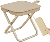 1 pcs Handbag Folding Stool, Zipper Bag Foldable Camping Chairs, Picnic Lightweight Folding Stool, Stability & Comfort Portable Camp Chairs for Beach, Backpacking