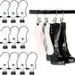 Heavy Duty Hanging Hooks Clips,New Boot Hangers for Closet, Laundry Hooks Hanging Clips Clothes Pins, Hat Pants Towel Clips Organizer for Home and Travel, Durable Hook Clips for Clothes