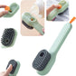 2 in 1 Brush Soap Dispensing Cleaning Brush with Handle Scrubbing Reusable Washing Shoe Brush for Shoes Clothes Cleaning