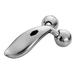ikis 3d Massager Roller 360 Rotate Silver Thin Face Full Body Shape Lifting Wrinkle Remover Facial Massage Relaxation Tool,Body Itch Scratcher Stick - Pack of1