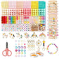 Sendria Unicorn Bracelet Making Kit for Girls Age 5–12 | DIY Jewelry Beads Set with Clay Beads, Unicorn Charms, Pearls, Letter Beads, Elastic Cord & Tools | Creative Arts & Crafts Gift