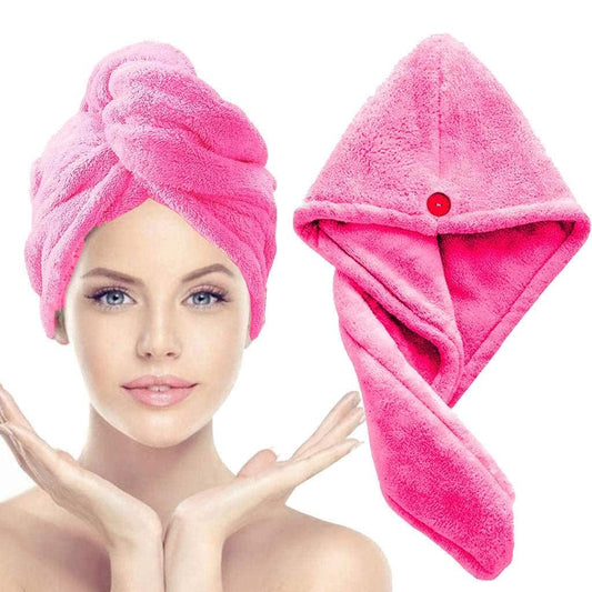 Quick Dry Microfiber Hair Wrap Towel for Women Fast Drying AntiFrizz Turban for All Hair Types Premium Fast AbsorbentGentle Microfiber Turban Care Professional