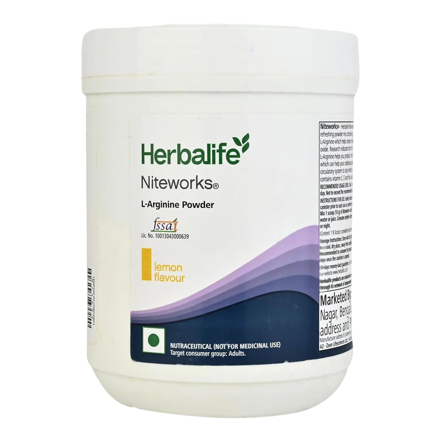 Herbalife Pack of Niteworks Ll-Argininie Powder - Lemon Flavour