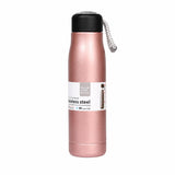 Stainless Steel Vacuum Insulated Water Bottle, 550ml, Pink, Leak Proof, Hot & Cold Flask for Gym, Travel, Office