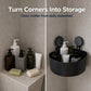 Premium Black Corner Shelf with Powerful Suction Grip