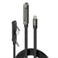 SHAYOXA USB-C to USB-C Braided Cable, 240W Fast Charging, Foldable Connector, Black
