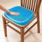 B W Egg-Seater Gel Honeycomb Seat Cushion, Ergonomic Orthopedic Support, Blue Cooling Pad with Non-Slip Cover for Office Chair, Car, Wheelchair.