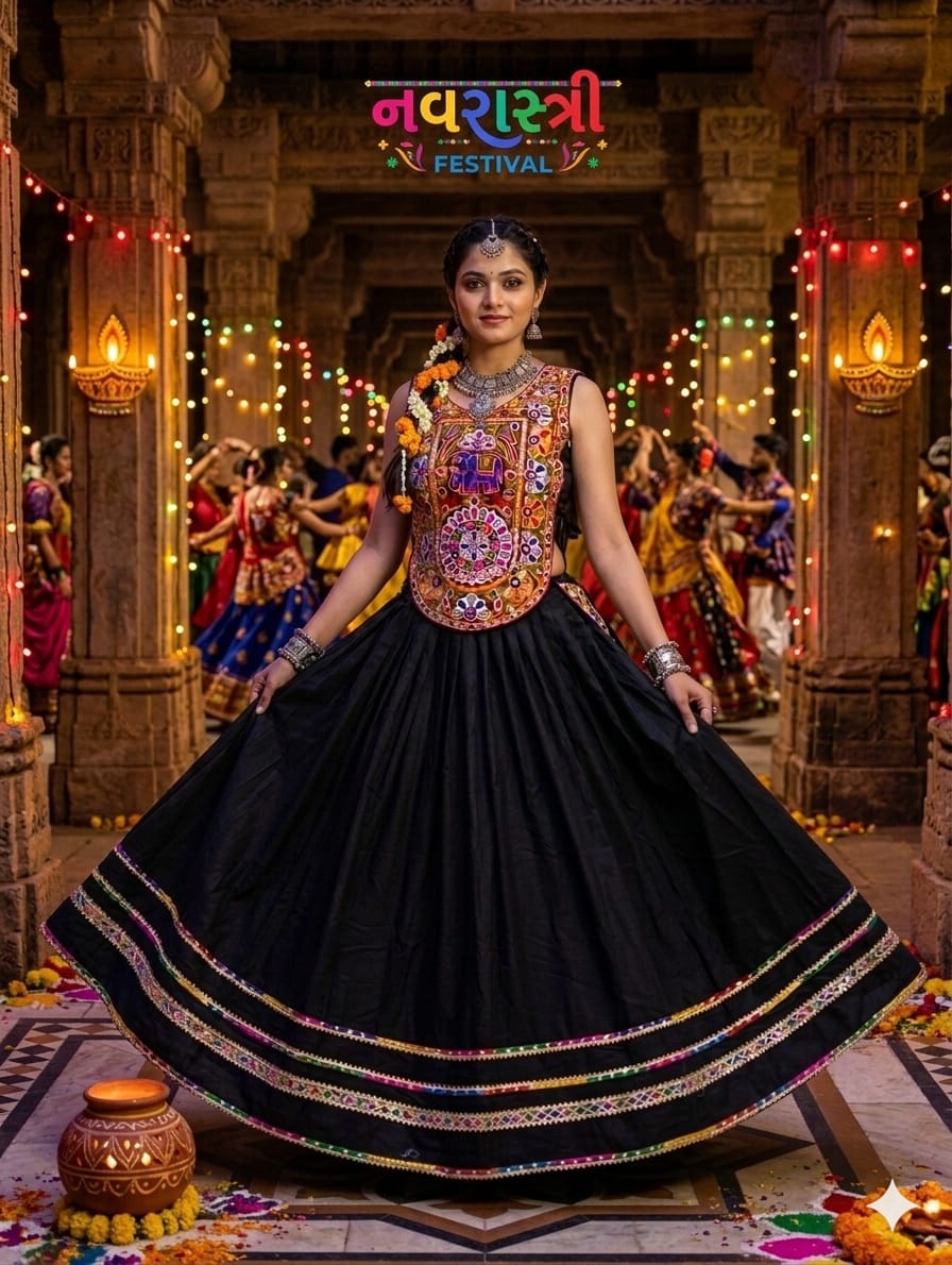 NAVARATRI COLLECTION  Lehenga Stitched Lehenga Fabric : Roman Silk