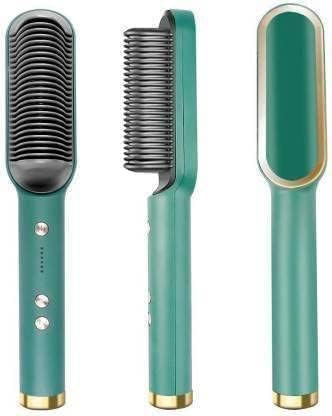 Ceramic Hair Straightening Comb, Hair Straightener for Woman, Electric Hair Brush Straightener Comb for Smooth, Silky Hair - Straightener Brush with 30s Heating, 5 Heat Settings