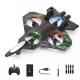 Remote Control Fighter Plane Toy for Kids | RC Jet Aircraft with Lightning Effect Lights | Easy Control Flying Toy Plane | Durable Design | Battery Powered Remote Plane Gift for Boys and Girl