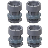 Furniture Leg Risers, Heavy Duty Gray Plastic Adjustable Bed Lifts, Set of 4 Stackable Elevators for Tables and Chairs Whit Anti Vibration Pads for Washing Machine Stand Foot